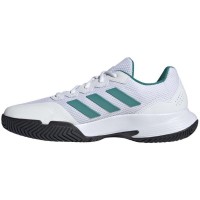 Adidas GameCourt 2 Blanc Vert Noir Baskets  Offre - Pas cher