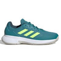Adidas GameCourt Green Artic White Flu Sneakers