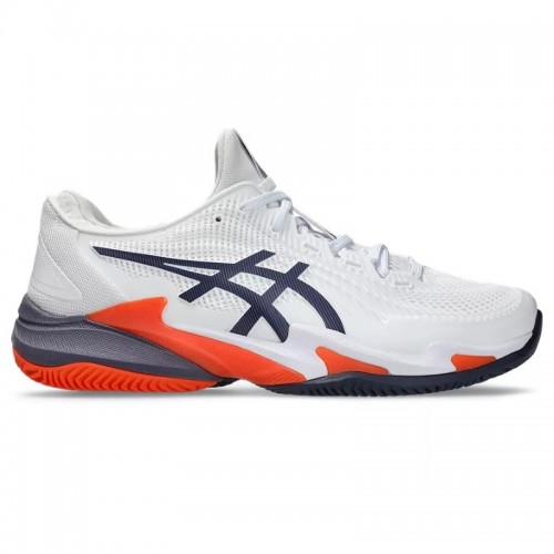 Baskets Asics Court FF 3 TERRE BATTUE Blanc Gris Orange Baskets Asics Court FF 3 TERRE BATTUE Blanc Gris Orange