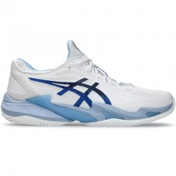 Tênis Asics Court FF 3 Novak Clay Branco Tuna Azul