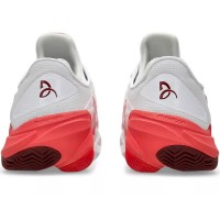 Baskets Asics Court FF 3 Novak CLAY Blanc Rouge  Offre - Pas cher
