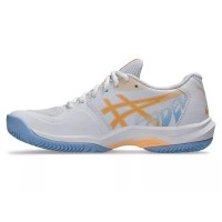 Sneakers Asics Game FF Padel Bianco Arancione Donna  Offerta + Economico
