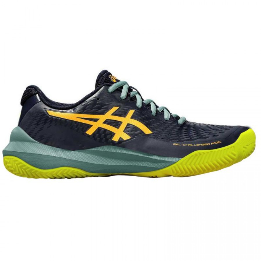 Zapatillas Asics Gel Challenger 14 Padel Azul Medianoche Naranja  Oferta + Barato