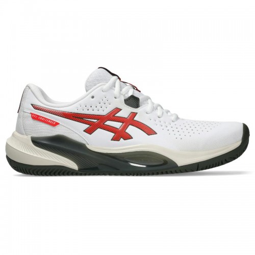 Tênis Asics Gel Challenger 15 Clay White Red