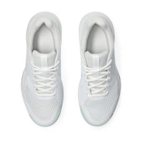 Asics Gel Dedicate 8 Branco Branco Azul Palido Sapatos Femininos
