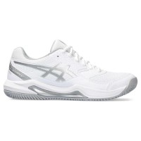 Zapatillas Asics Gel Dedicate 8 Padel Blanco Gris Mujer