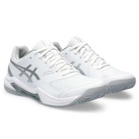 Sneakers Asics Gel Dedicate 8 Padel Bianco Grigio Donna