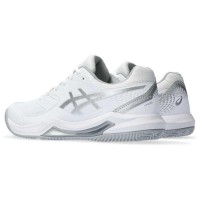 Sneakers Asics Gel Dedicate 8 Padel Bianco Grigio Donna