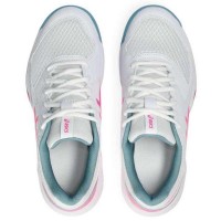 Sneakers Asics Gel Dedicate 8 Padel Bianco Rosa Fluor Donna
