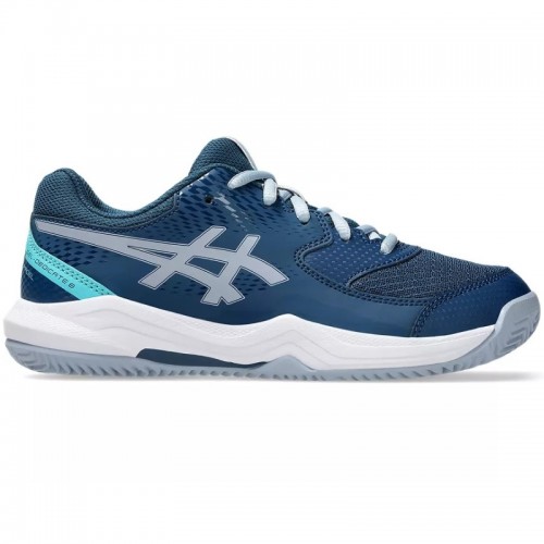 Baskets Junior Asics Gel Dedicate 8 Padel GS Bleu Mako Gris Baskets Junior Asics Gel Dedicate 8 Padel GS Bleu Mako Gris