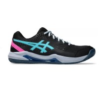 Baskets Asics Gel Dedicate 8 Padel Aqua Noir  Offre - Pas cher