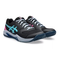 Baskets Asics Gel Dedicate 8 Padel Aqua Noir  Offre - Pas cher