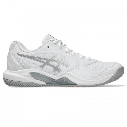 Asics Gel Dedicate 9 Padel White Gray Sneakers da donna