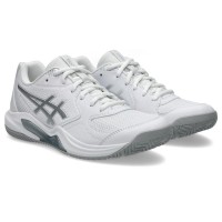 Asics Gel Dedicate 9 Padel White Gray Women''s Sneakers