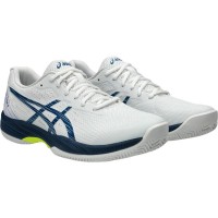 Sapatilhas Asics Gel Game 9 Clay Branco Azul Mako  Oferta + Barato