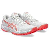 Asics Gel Game 9 Clay White Coral Women''s Shoes