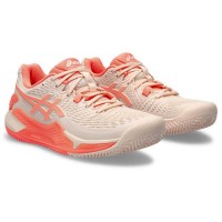 Chaussures Femme Asics Gel Resolution 9 Clay Pink Coral