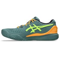 Asics Gel Resolution 9 Padel Celadon Yellow Sneakers  Offer + Cheap
