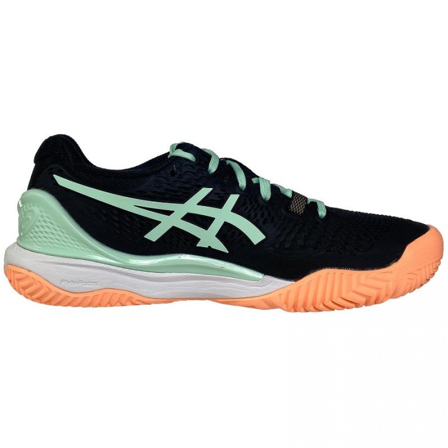 Chaussures Femme Asics Gel Resolution 9 Padel Black Mint