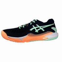 Asics Gel Resolucão 9 Padel Black Mint Sapatos Femininos