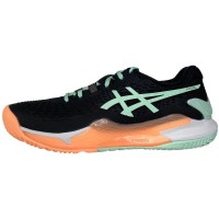 Asics Gel Resolution 9 Padel Black Mint Women''s Shoes  Offer + Cheap