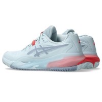 Zapatillas Asics Gel Resolution X Clay Azul Cielo Gris Mujer