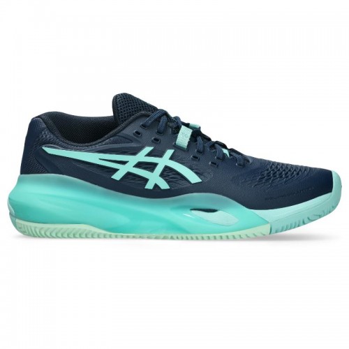 Tênis Asics Gel Resolution X Clay Azul Escuro Menta