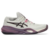 Tênis femininos Asics Gel Resolution X Clay Bege Granada Escura