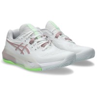Tênis femininos Asics Gel Resolution X Clay White Morganite Pink