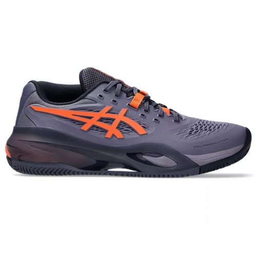 Baskets Asics Gel Resolution X Clay Gris Violet Orange Baskets Asics Gel Resolution X Clay Gris Violet Orange