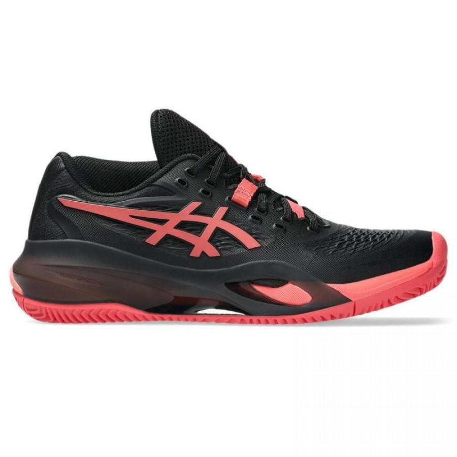 Zapatillas Asics Gel Resolution X Clay Negro Rojo Mujer