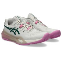 Asics Gel Resolution X Padel Beige Green Women''s Sneakers