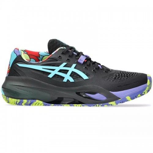 Baskets Asics Gel Resolution X Padel Noir Bleu Aqua Baskets Asics Gel Resolution X Padel Noir Bleu Aqua