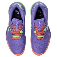 Asics Gel Resolution X Padel Purple Green Baskets pour femmes