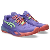 Asics Gel Resolution X Padel Purple Green Baskets pour femmes