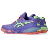 Asics Gel Resolution X Padel Purple Green Baskets pour femmes