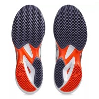 Tênis Asics Solution Speed FF 3 Clay Branco Cinza Laranja  Oferta + Barato