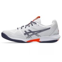 Tênis Asics Solution Speed FF 3 Clay Branco Cinza Laranja  Oferta + Barato