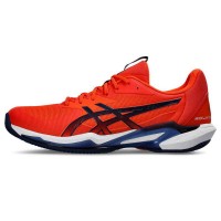 Zapatillas Asics Solution Speed FF 3 Clay Naranja Azul Marino  Oferta + Barato