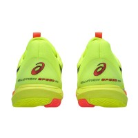 Baskets Asics Solution Speed FF 3 TERRE BATTUE Paris Jaune Noir  Offre - Pas cher