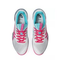 Baskets Asics Solution Speed FF 3 Padel Blanc Rose  Offre - Pas cher