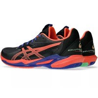 Baskets Asics Solution Speed FF 3 Padel Noir Corail  Offre - Pas cher