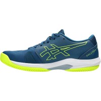 Baskets Asics Solution Swift FF 2 Bleu Terre Battue Mako Jaune  Offre - Pas cher