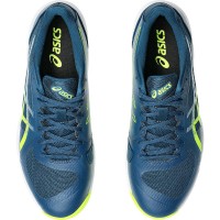 Baskets Asics Solution Swift FF 2 Bleu Terre Battue Mako Jaune  Offre - Pas cher