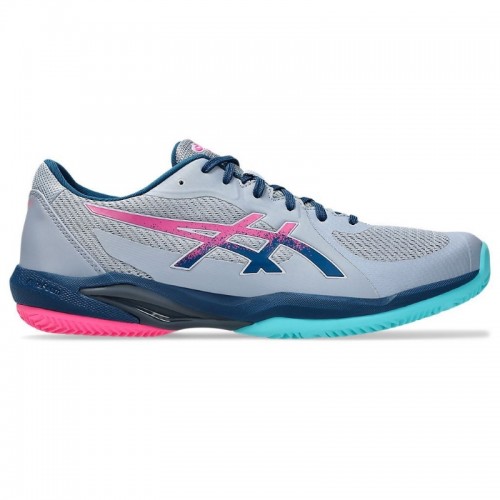 Baskets Asics Solution Swift FF 2 Padel Gris Bleu Mako Baskets Asics Solution Swift FF 2 Padel Gris Bleu Mako