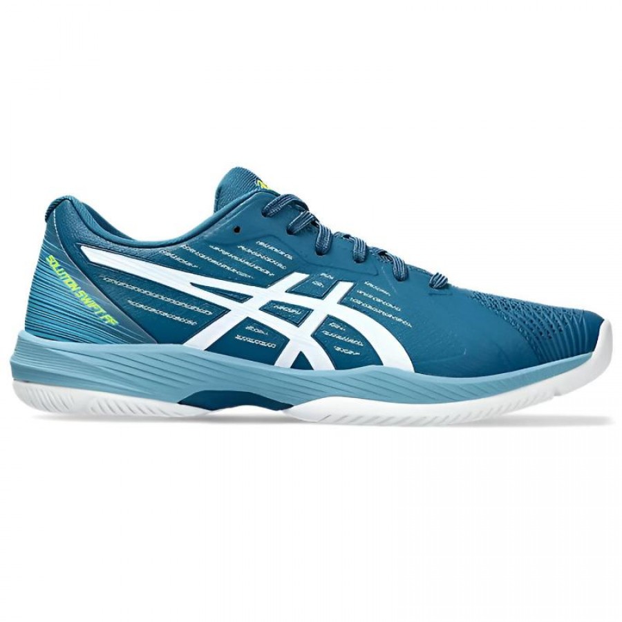 Asics Solution Swift FF Teal White Sneakers  Offer + Cheap