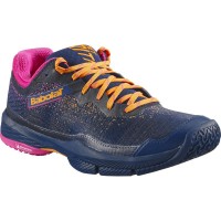 Babolat Jet Ritma Navy Navy Blue Fuchsia Baskets Femme