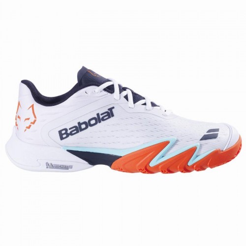 Babolat Juan Lebron Jet Premura 3 White Orange Sneakers