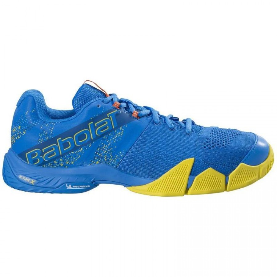 Babolat Movea Baskets Bleu Jaune Français