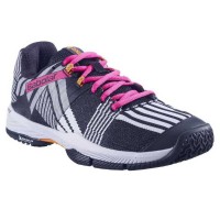 Baskets Babolat Sensa Blanc Noir Fuchsia Femme